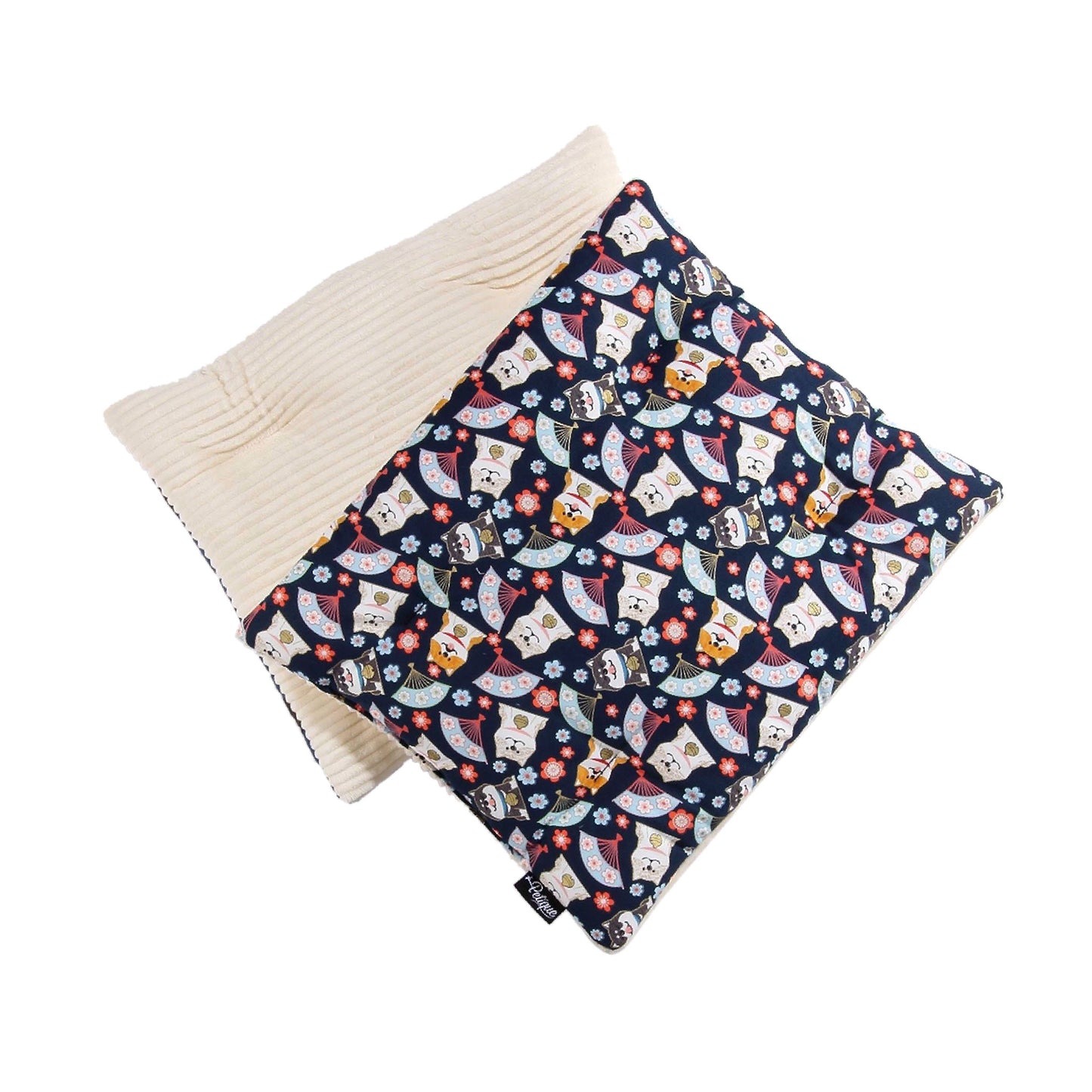 Comfy Mat Pet Bed: Breathable Cotton, Reversible & Cooling Side for Hot Days, Velvety Side for Cold Days, Angel Hair Fiber, Handmade Stitching, Perfect for Crates & Travel, for Small Animals