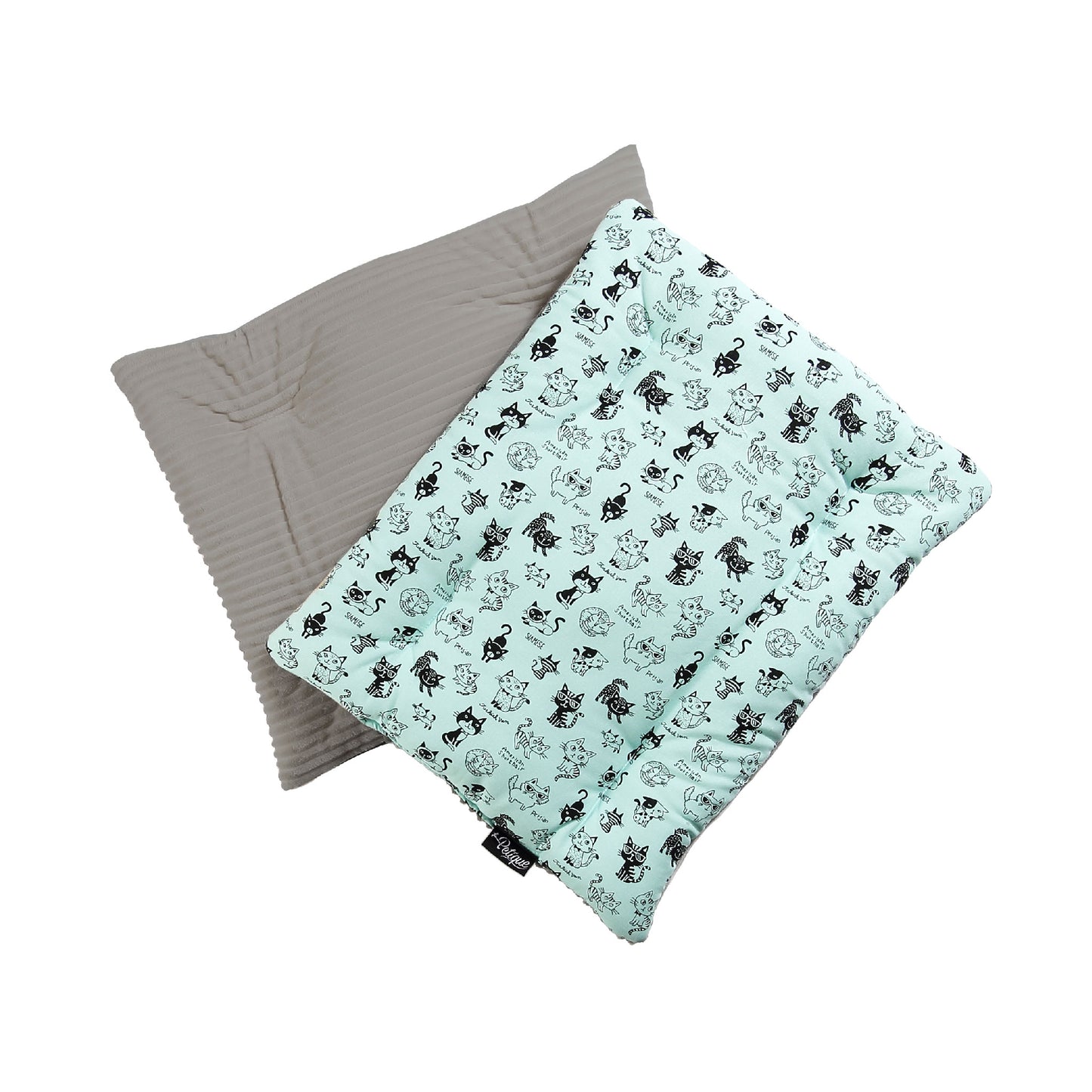 Comfy Mat Pet Bed: Breathable Cotton, Reversible & Cooling Side for Hot Days, Velvety Side for Cold Days, Angel Hair Fiber, Handmade Stitching, Perfect for Crates & Travel, for Small Animals