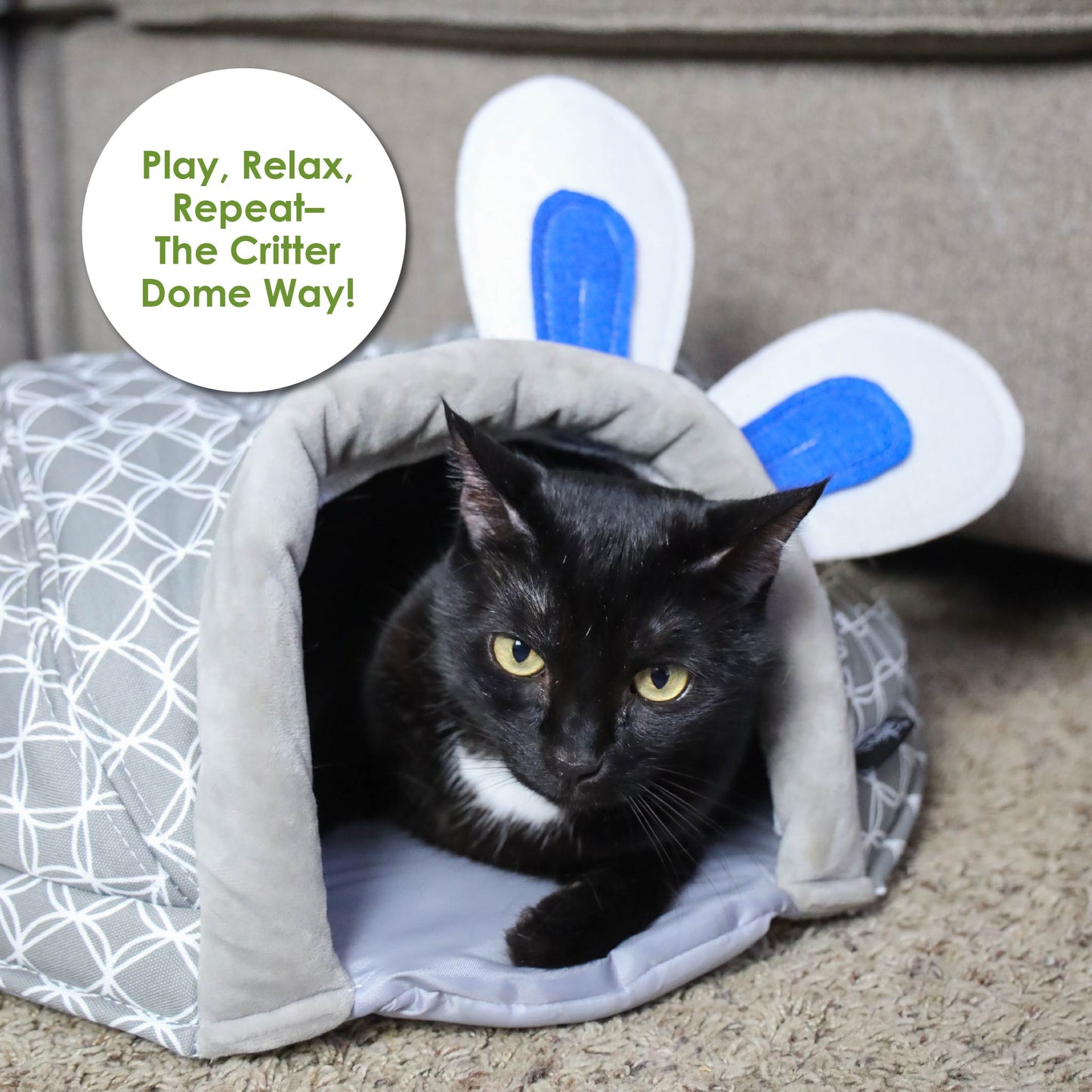 Critter Dome Sleep and Play: Comfortable Soft Material, Security & Snuggling, Durable Fabric, Warm in Winter, Cool in Summer, for Small Animals