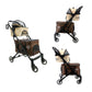 deluxe double decker brown different angles