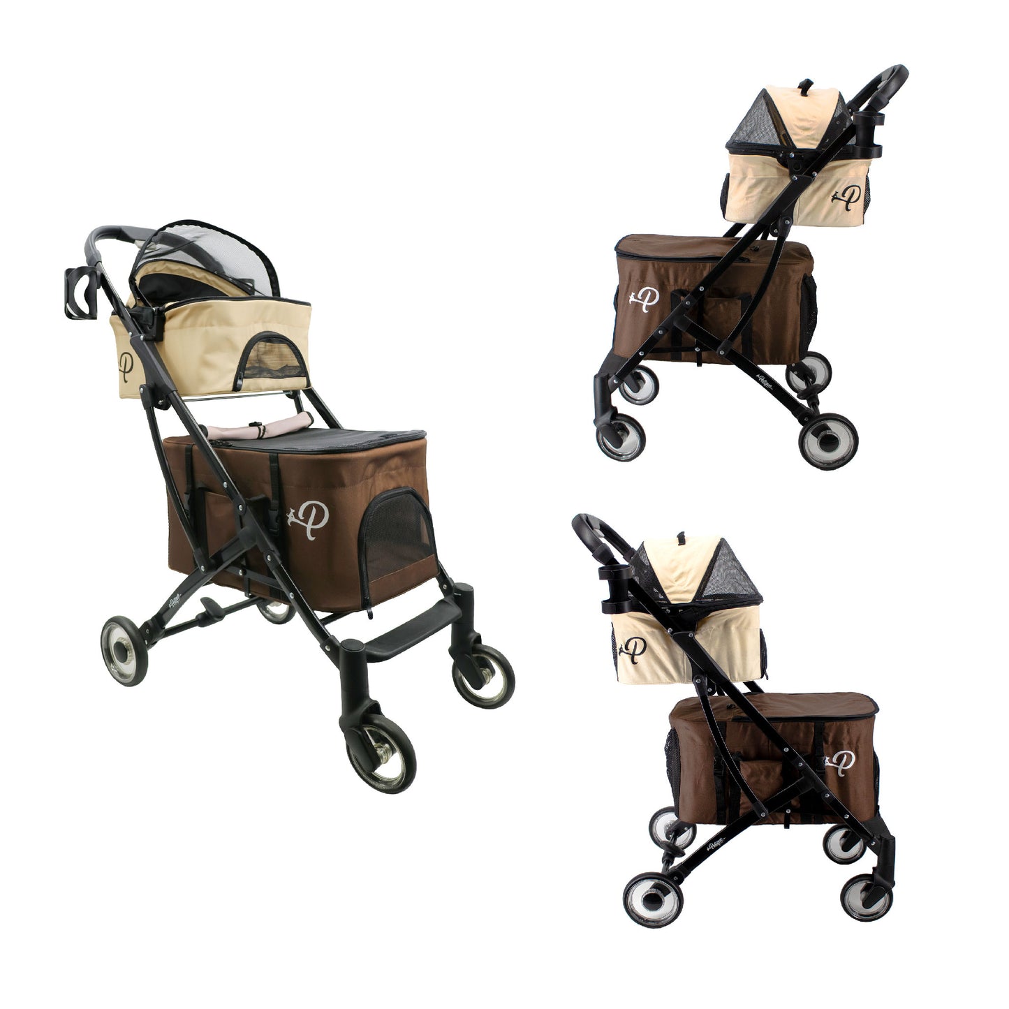 deluxe double decker brown different angles