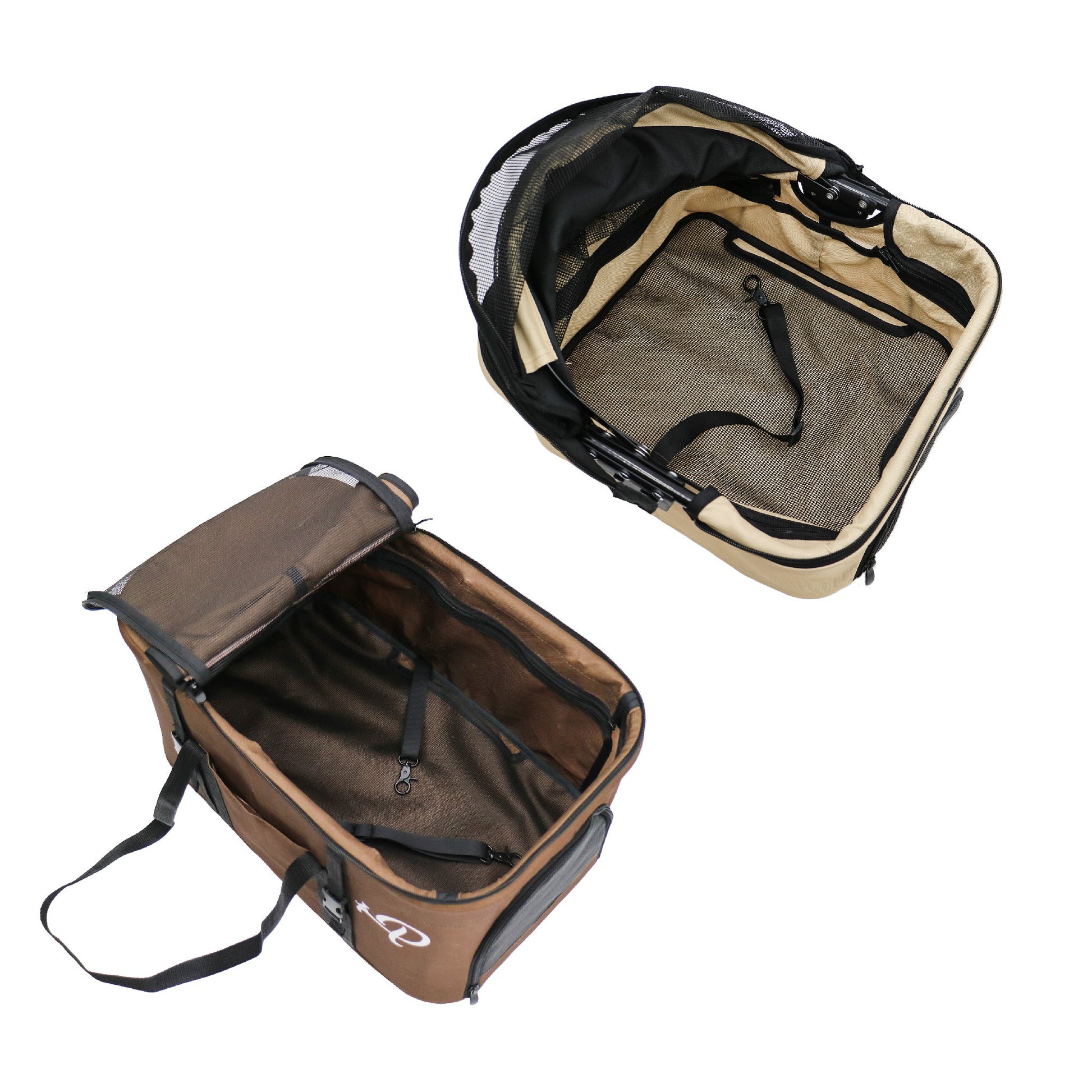 pet stroller with leashes