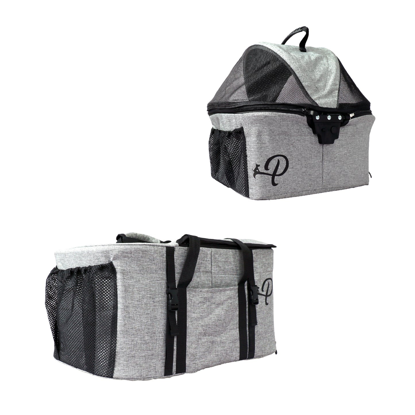 detachable gray bassinets for pet stroller