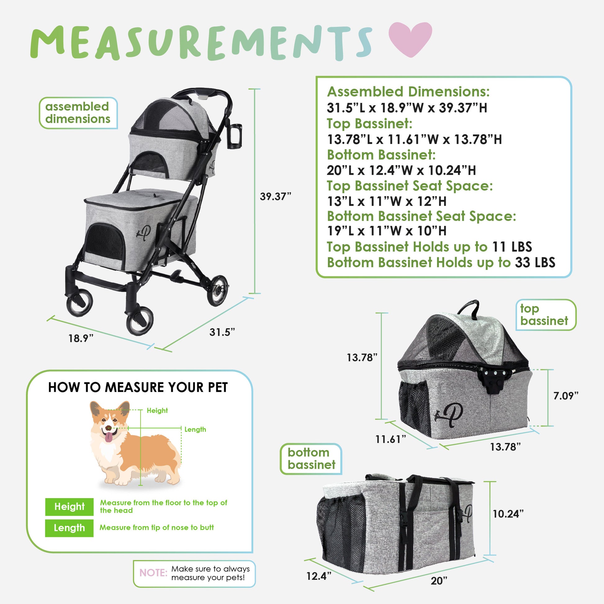 deluxe double decker measurements