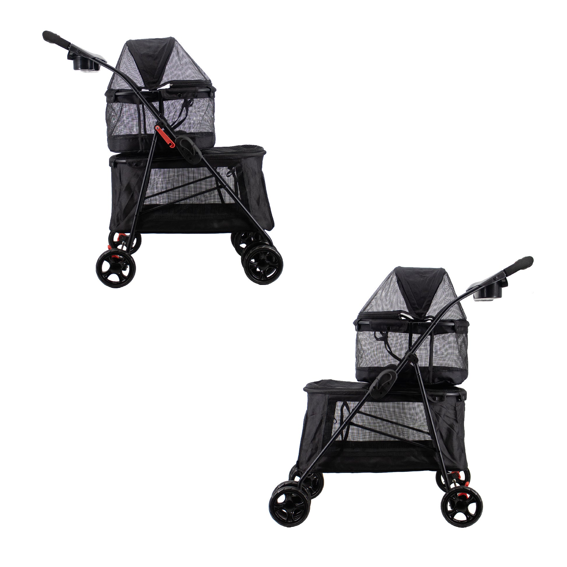 Pet and Pets by Petique Double Decker Pet Stroller for Dog, Cat, Small  Animal – Petique, Inc.