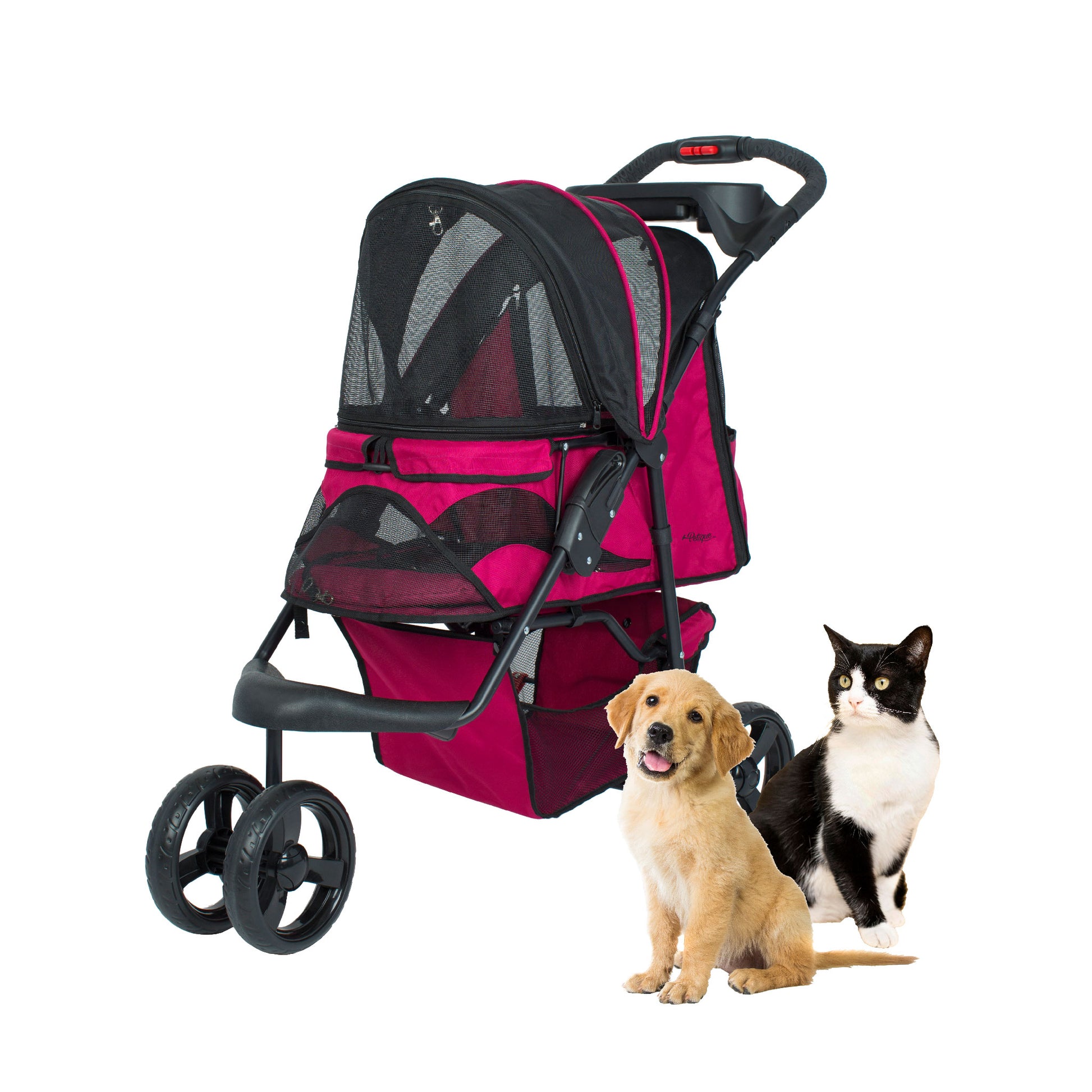 pink razzberry durable pet stroller