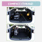 durable pet stroller fits in car trunk