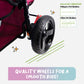 quality wheels for smooth ride pet stroller