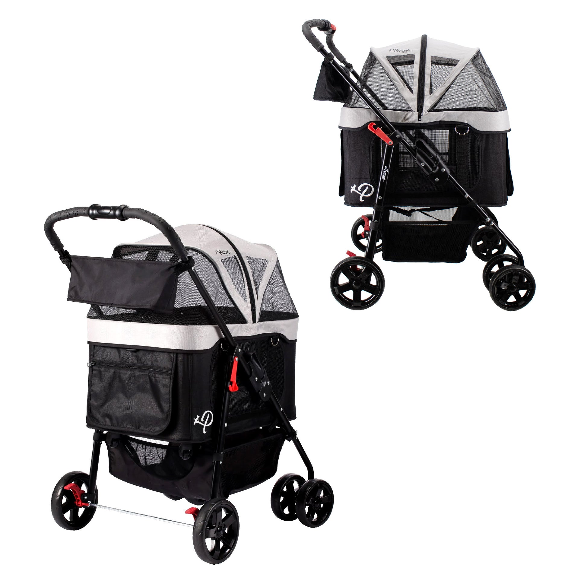 black petique pet stroller