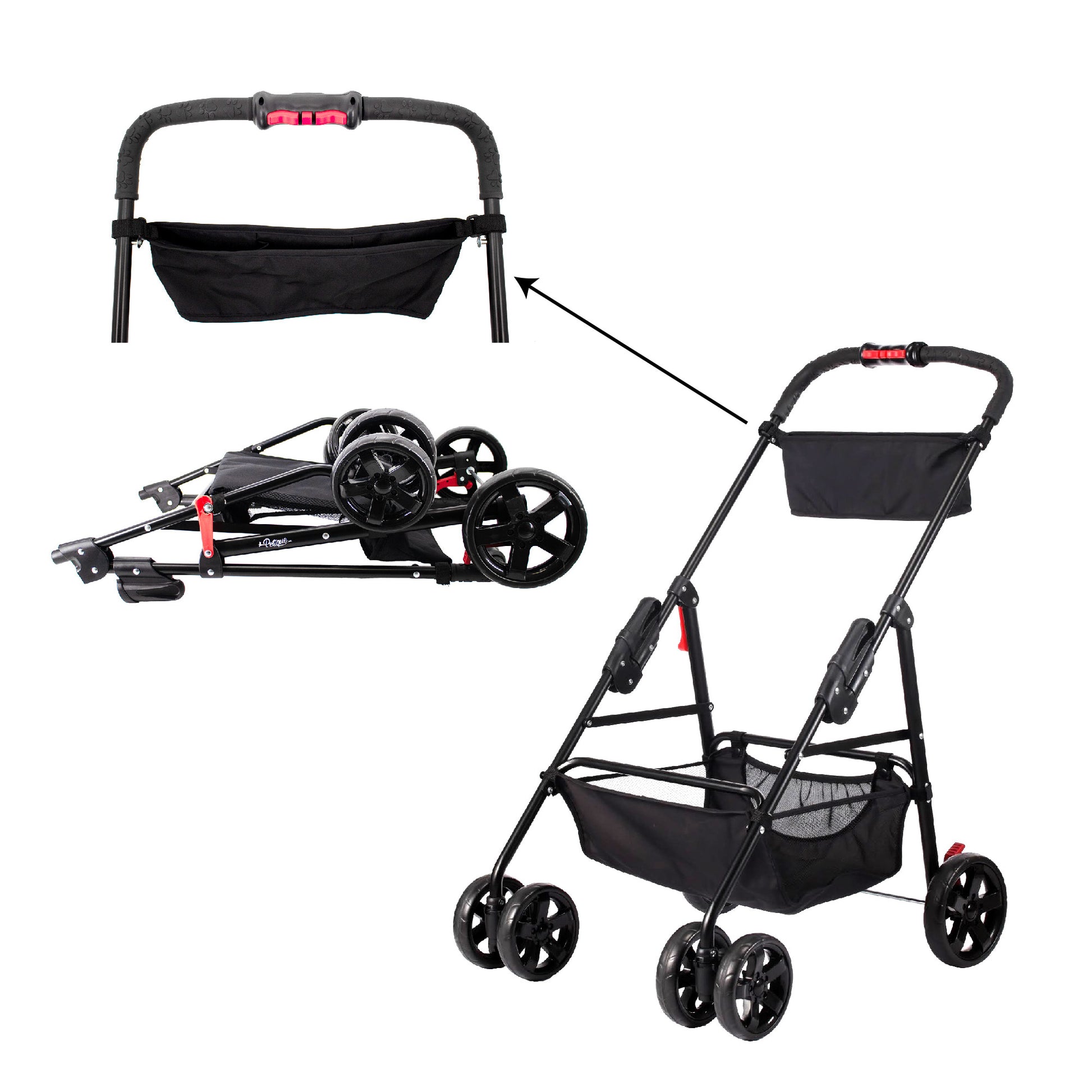 foldable stroller frame