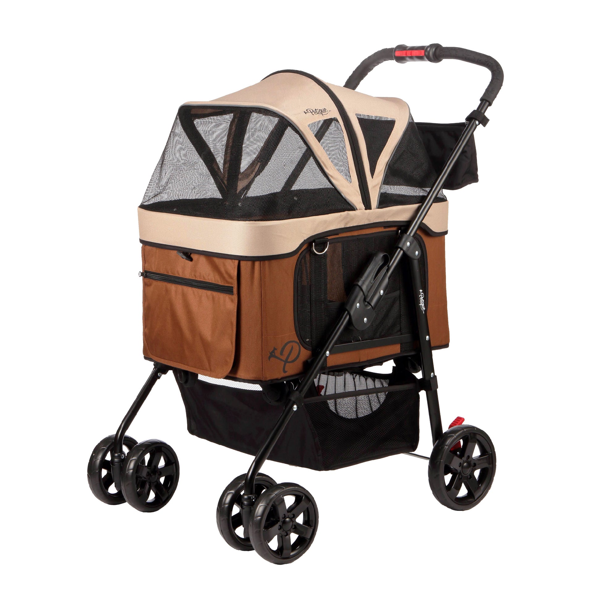 dynamic pet stroller mocha