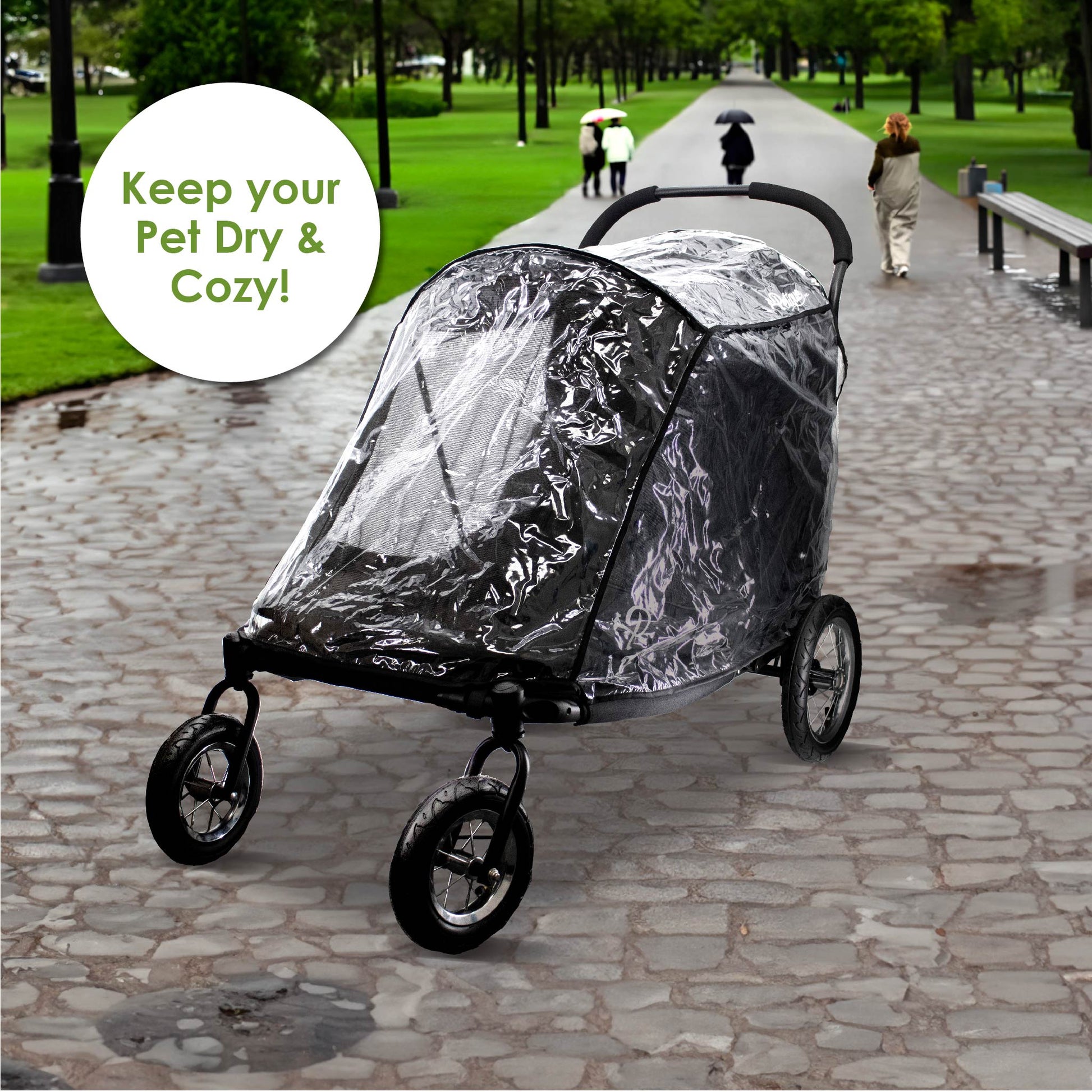 rain cover for dog stroller Apollo/Elite Pet Stroller Rain Cover ONLY, Weather Protection Snow/Rain/Wind Cover for Dog/Cat/Pet Stroller with Ventilation, Foldable, Clear, One