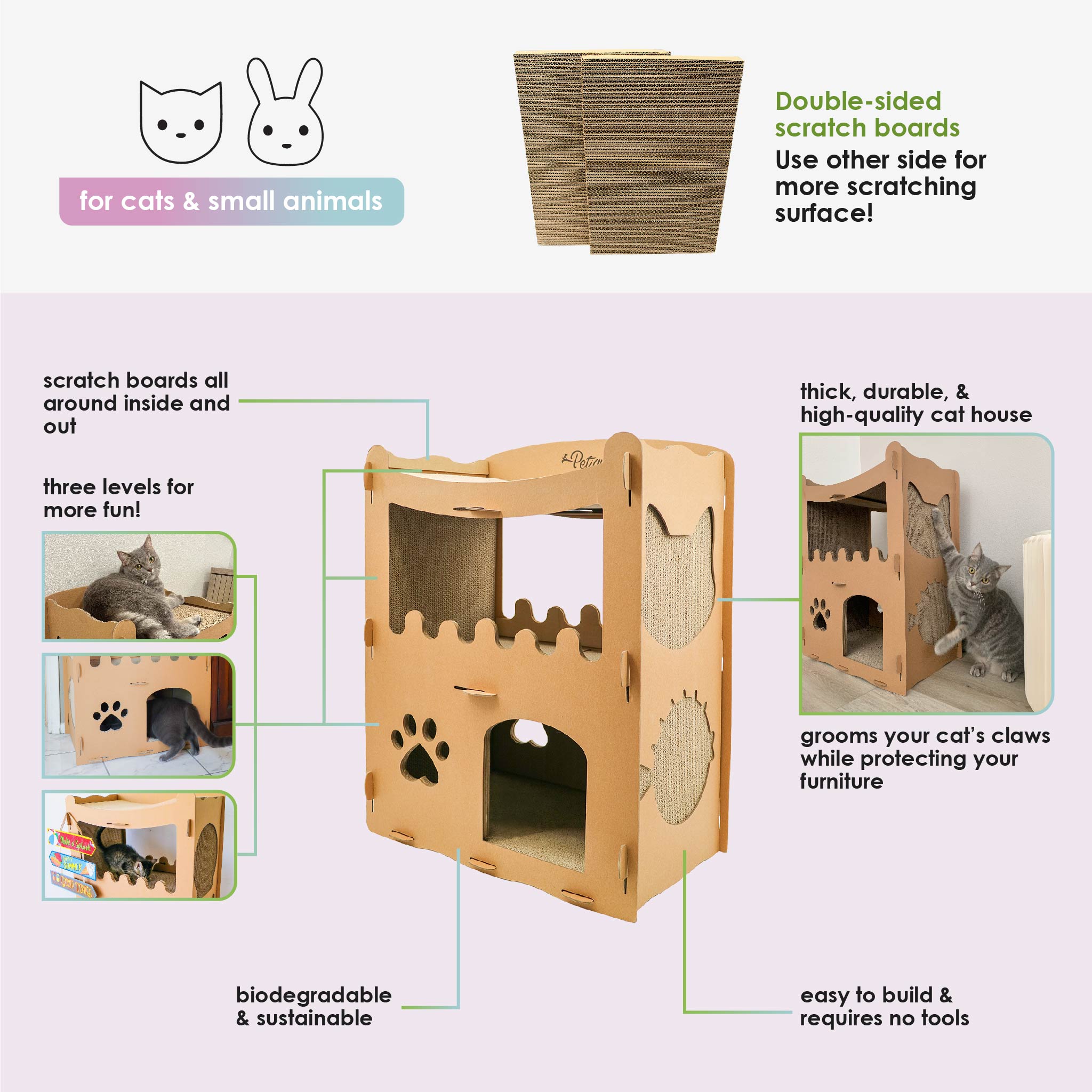 Feline Penthouse Cat House