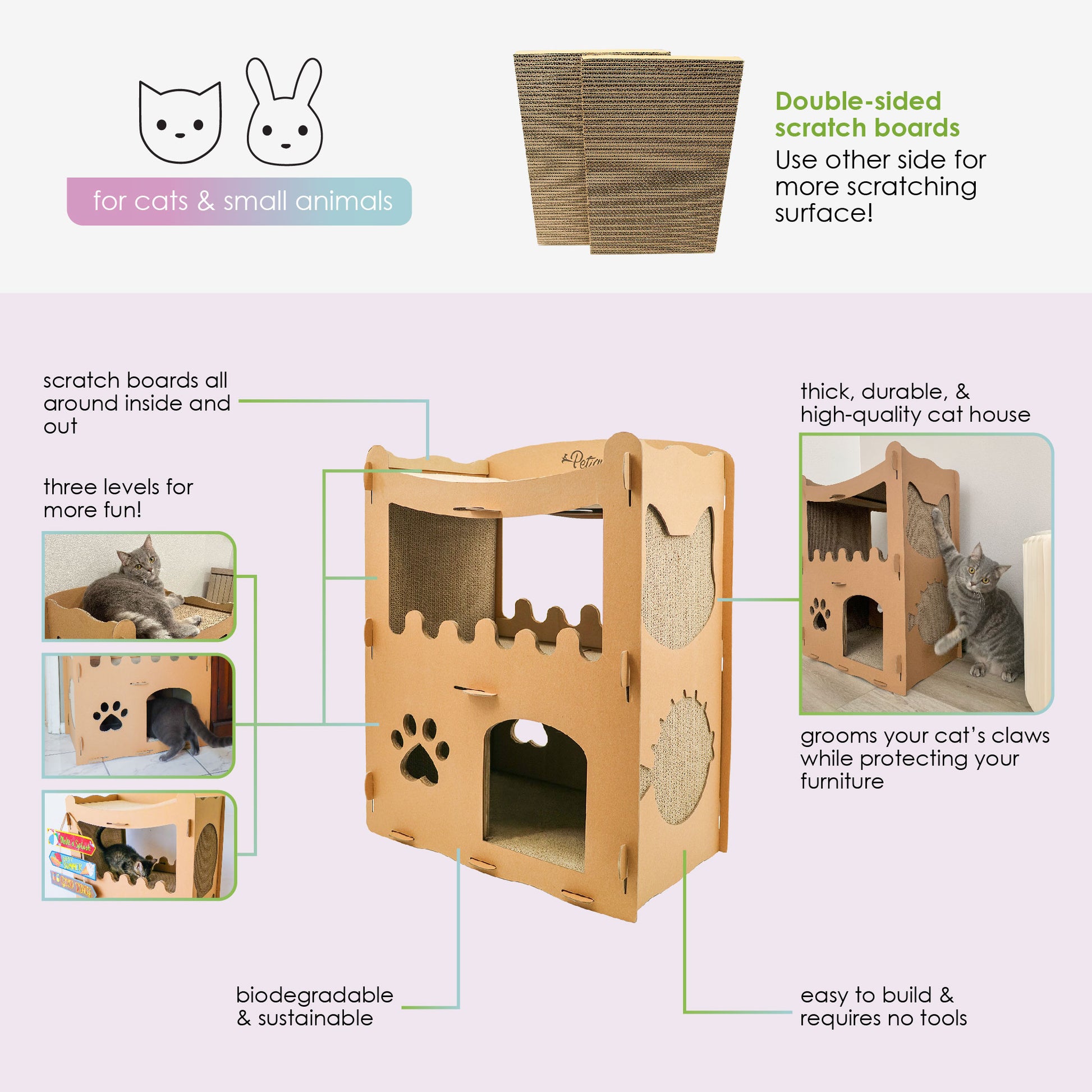 feline penthouse cat house features