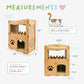 feline penthouse cat house measurements