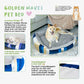Golden Waves Pet Bed Soft Calming Pet Bed, Anti-Anxiety, Nonskid Bottom, Hypoallergenic, Premium Comfort Plus Pet Bed for Medium, Small Dogs/Cats, SUPPORTS UP TO 20LBS (23"x21"x5")