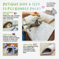 Hide & Seek 3 Piece Bundle Pack: Pet Sleep & Play House Bundle for Cats, Bunnies, Small Animals, Interactive Tunnel Mat, Critter Dome, and Critter Tunnel, Durable Fabric, Anxiety-Relief, Perfect for Play, Sleep, Easy to Clean, Pet Gift Set