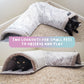 Hide & Seek 3 Piece Bundle Pack: Pet Sleep & Play House Bundle for Cats, Bunnies, Small Animals, Interactive Tunnel Mat, Critter Dome, and Critter Tunnel, Durable Fabric, Anxiety-Relief, Perfect for Play, Sleep, Easy to Clean, Pet Gift Set