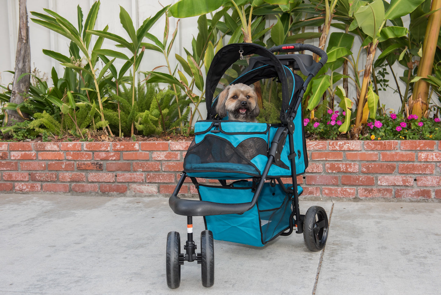 petique durable pet stroller in mermaid