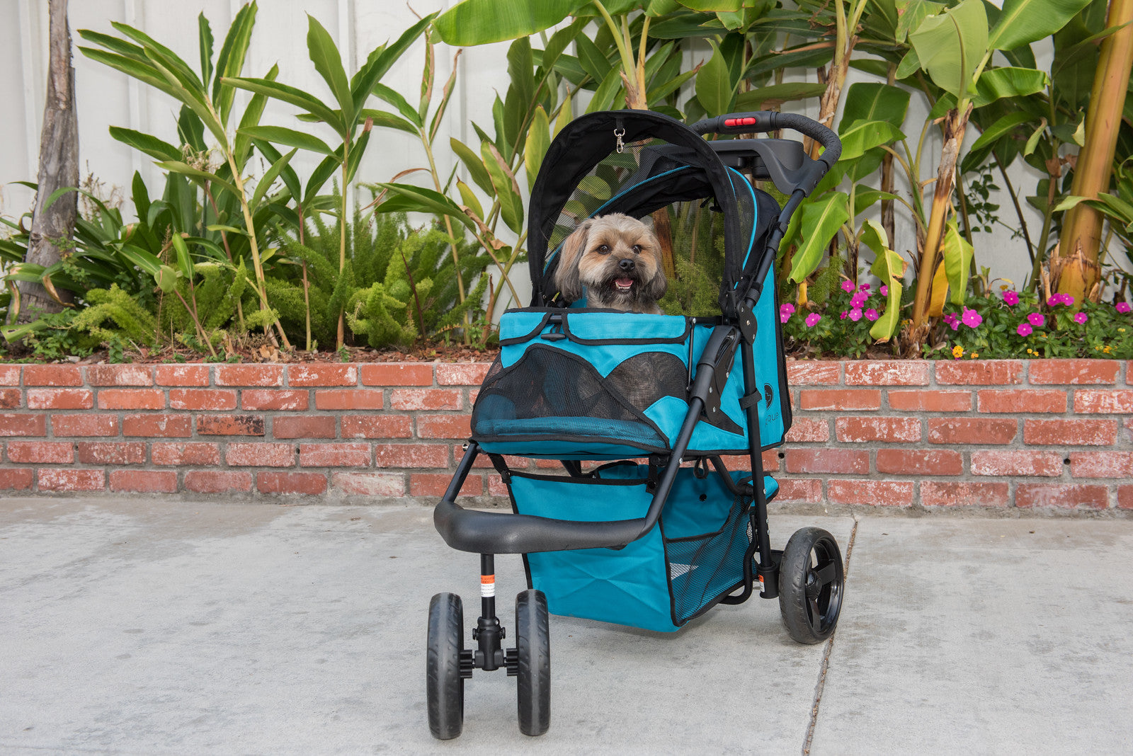 petique durable pet stroller in mermaid