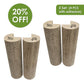 Kitty Corner Cat Scratching Post (2 Pieces): Eco-Friendly, Sustainable, Compostable, Non-Toxic, Double Stick Foam Tape Included, Durable Cardboard, Patented, for Cats