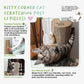 Kitty Corner Cat Scratching Post (2 Pieces): Eco-Friendly, Sustainable, Compostable, Non-Toxic, Double Stick Foam Tape Included, Durable Cardboard, Patented, for Cats