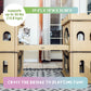 London Bridge Cat House: Safe, Sustainable, Fun, Non-Toxic, Sturdy, Easy Assembly, Eco-Friendly, 3 Levels, Multiple Scratch Boards, SUPPORTS UP TO 35 LBS