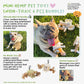 Petique 6 Piece Mini Hemp Pet Toy Bundle Pack: Eco-Friendly Pet Toys for Dogs & Cats, Non-Toxic, Durable, Squeaky Fun, Mentally Stimulating Chew Toys, Hemp Rope for Teeth Cleaning, Plaque Reduction, and Gum Massage, CE Certified Safe Pet Play Toys