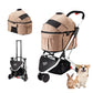 desert rose newport pet stroller with detachable frame