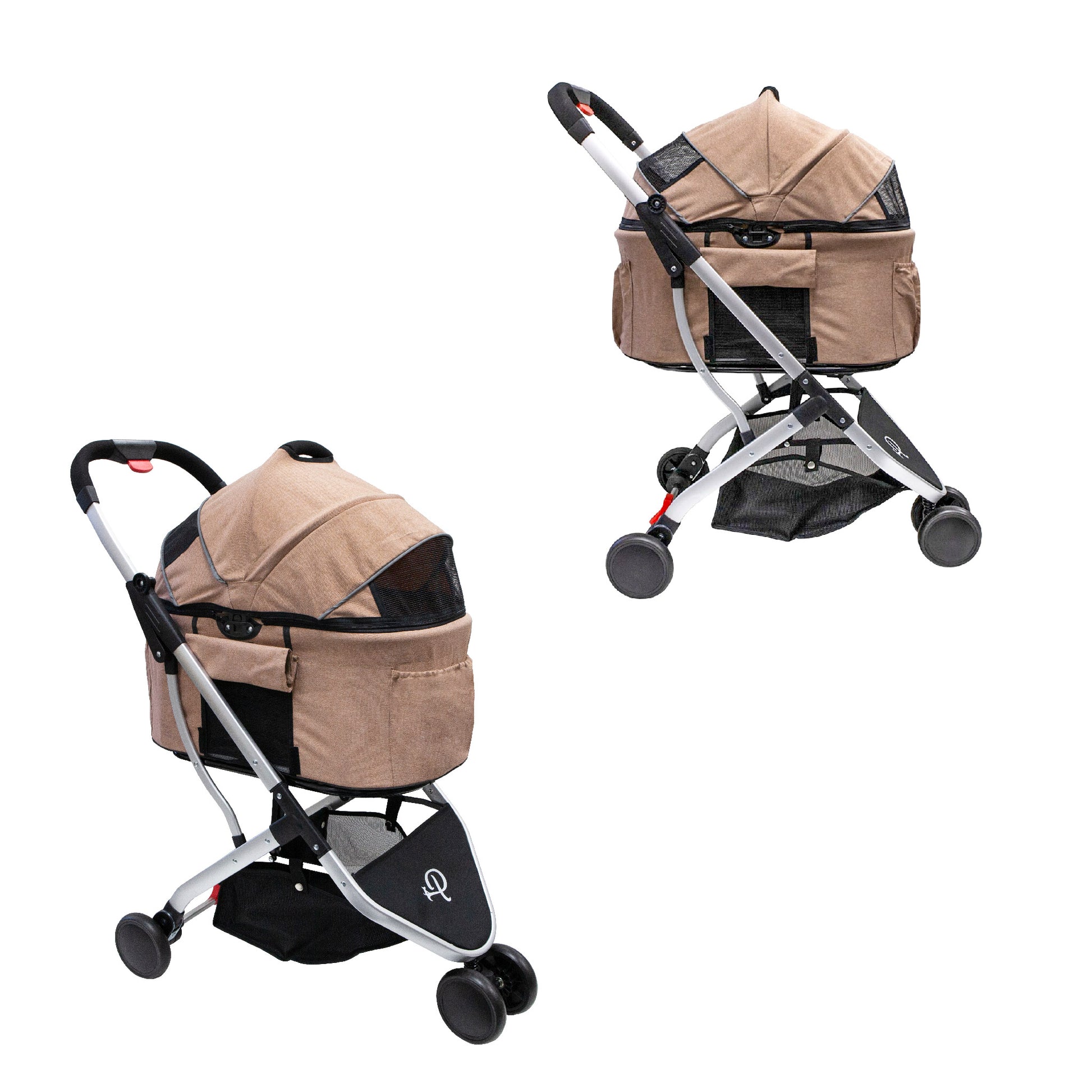 pink pet stroller