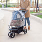 Pet Stroller Rain Cover ONLY, Weather Protection Snow/Rain/Wind Cover for Dog/Cat/Pet Stroller with Ventilation, Foldable, Clear, One Size (COMPATIBLE WITH PETIQUE STROLLERS ONLY)