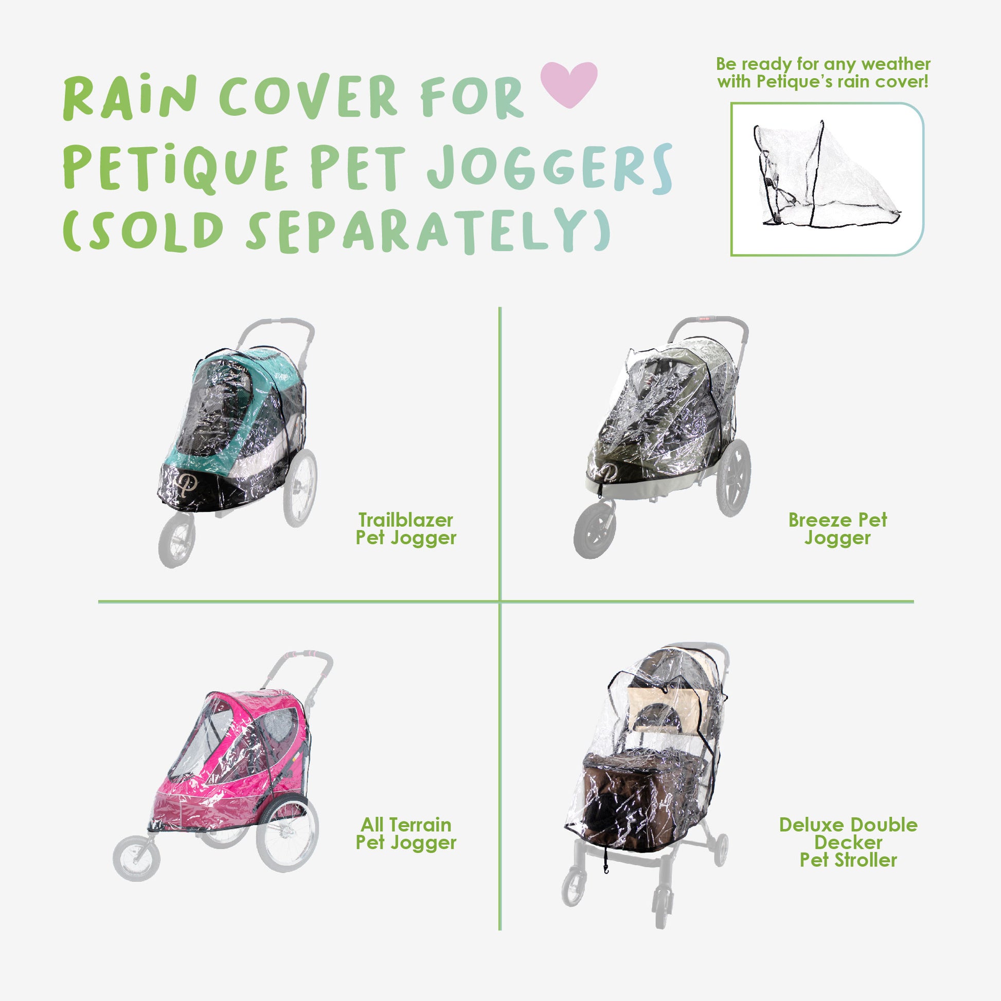graco jogger stroller rain cover Petique Rain Cover (ONLY for Our Pet Joggers) – Petique, Inc