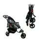 galaxy gray and black revolutionary pet stroller