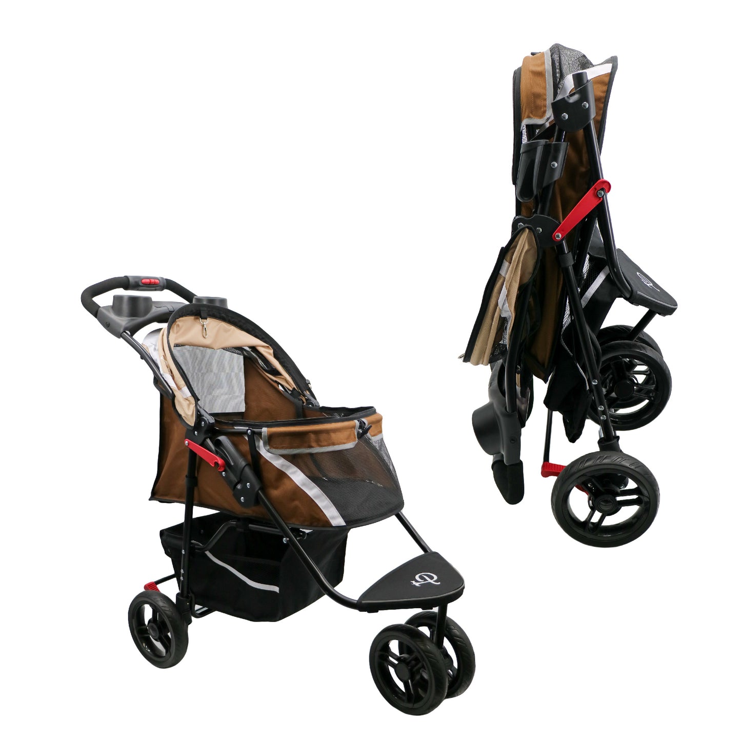 milky way brown revolutionary pet stroller