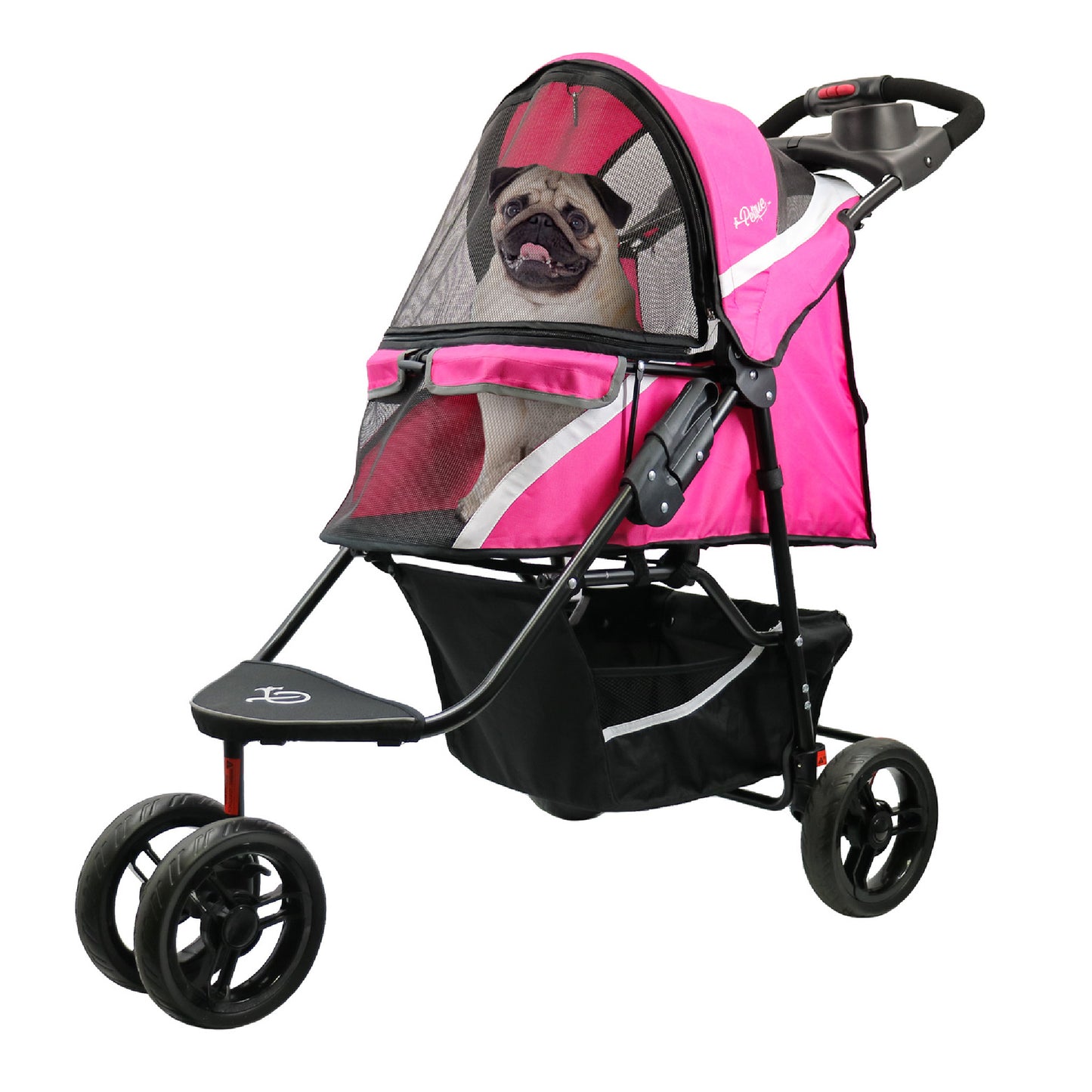 pink revolutionary pet stroller supernova