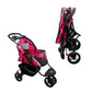 supernova revolutionary pet stroller pink multiple views