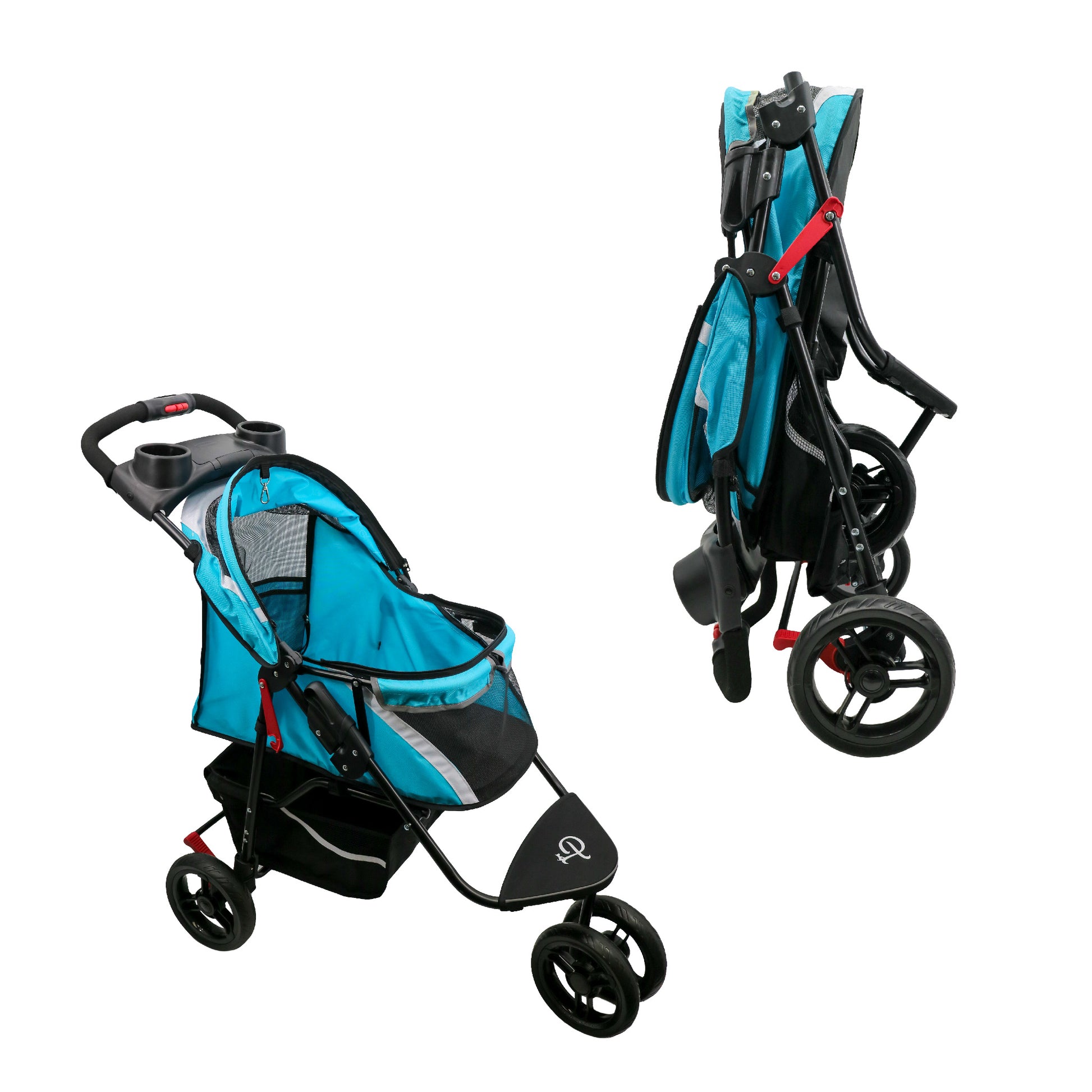 revolutionary pet stroller in venus blue