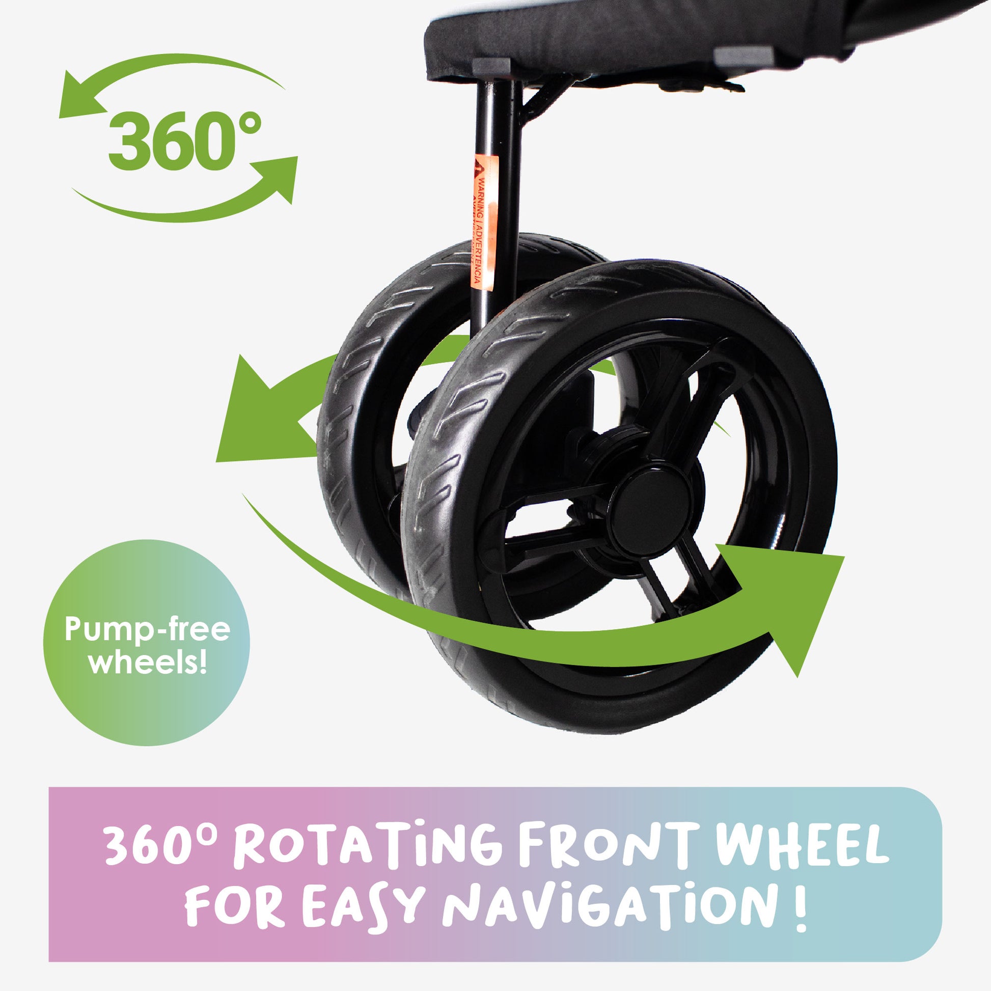 thick wheels for pet stroller