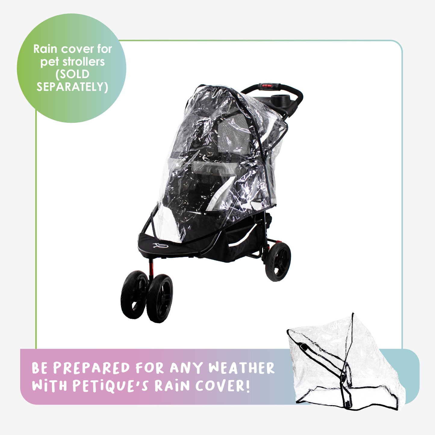 pet rain cover for pet stroller