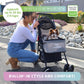 pet stroller supports 33 lbs