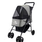 rollin pet stroller gray