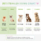stroller sizing chart petique