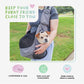 Sling Pet Carrier: Hands-Free, Over-the-Shoulder, Adjustable Leash, Padded Strap, Pee Pad Insert, Secure Pocket, Sturdy Board for Dogs, Cats, Small Animals, Supports up to 22 LBS