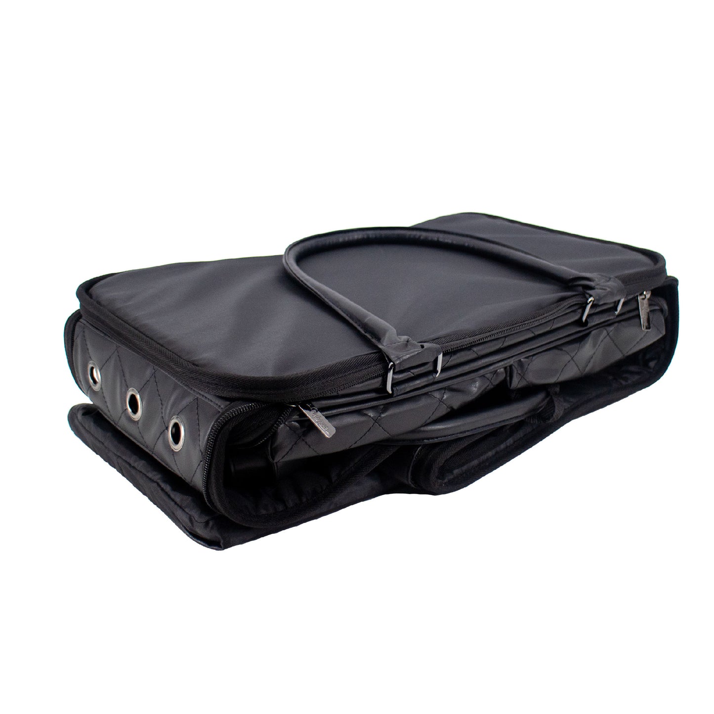 Lux Pet Carrier - BLACK, High quality durable faux leather 3 carrying options, Travel Friendly, Ventilation for Dogs/Cats/Pets up to 25 LBS
