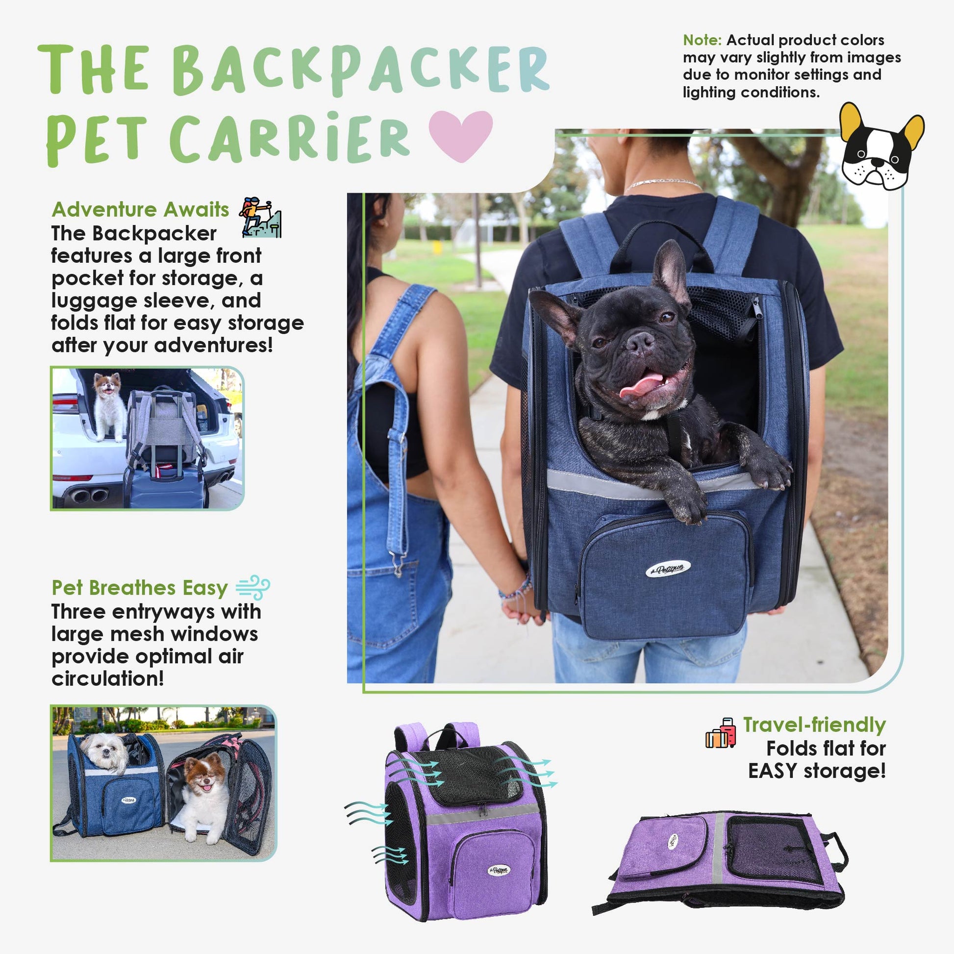 Petique 5-in-1 Travel Pet Carrier (Pet Carrier Only) for Dog/Cat/Small  Animal – Petique, Inc.