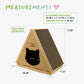 Tippy Peak Eco Pet House: 3 Double-Sided Scratch Boards, 100% Eco-Friendly, Non-Toxic, Sturdy, Easy to Build, Sustainable, Safe if Ingested, No Formaldehyde, Biodegradable, Compostable, for Cats, Bunnies & Small Animals