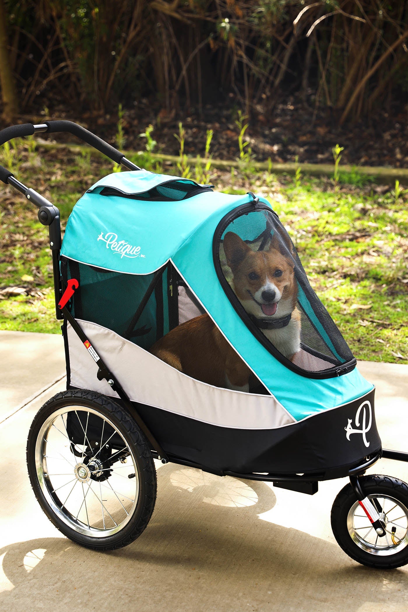 Trailblazer Pet Jogger Stroller Bike Trailer Shock Absorbing Bike Wheels Large Entry Way Peek a boo Window Small Medium Large Dogs Cats and