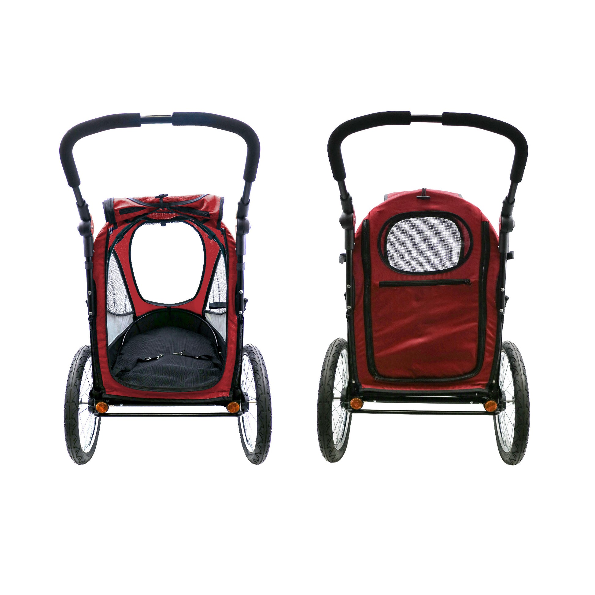 red mars trailblazer pet jogger back entrance