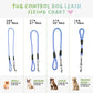 Tug Control Dog Leash - Reflective, Shock Absorber, Comfortable Grip, Sleek Design, Strong Weave Accent, for Small/Medium/Large Dogs/Cats/Pets