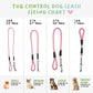 Tug Control Dog Leash - Reflective, Shock Absorber, Comfortable Grip, Sleek Design, Strong Weave Accent, for Small/Medium/Large Dogs/Cats/Pets
